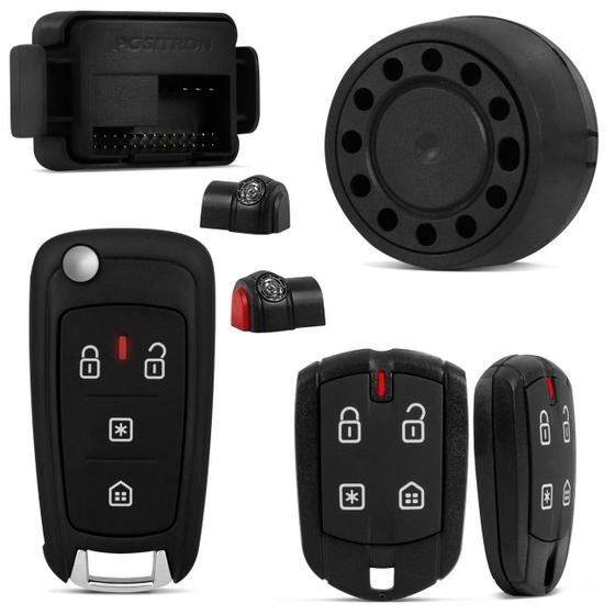 Imagem de Kit Alarme Pósitron Cyber EX360 Universal + Chave Canivete PX80 Controle de Alarme