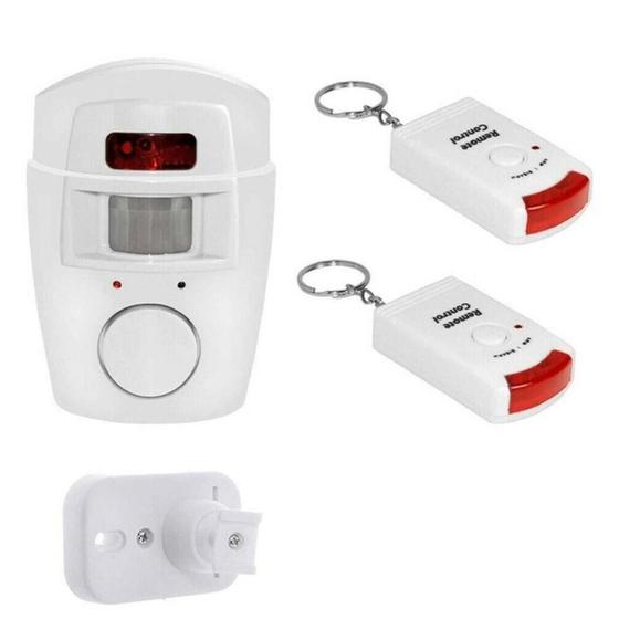 Imagem de Kit Alarme Residencial Controle Remoto Sensor de Presença