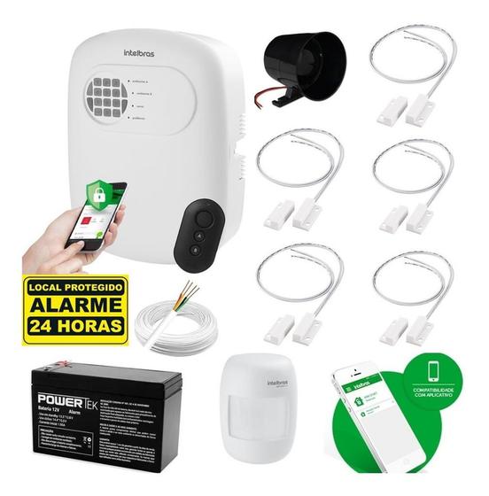 Imagem de Kit Alarme Residencial E Comercial Anm 24 Net 06 Sensor