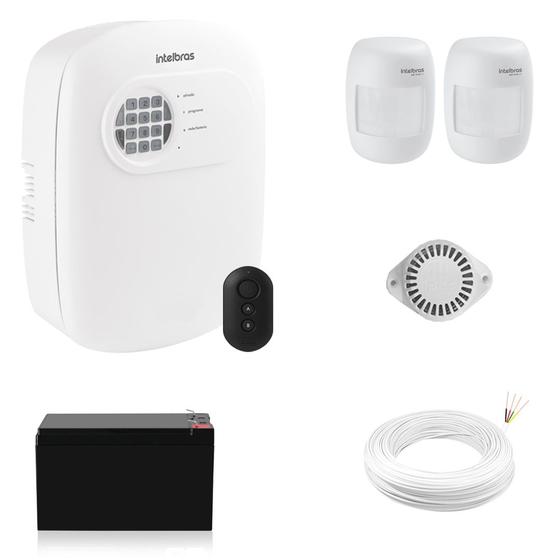 Imagem de Kit Alarme Residencial Intelbras ANM 24 NET com 2 Sensores Com Fio