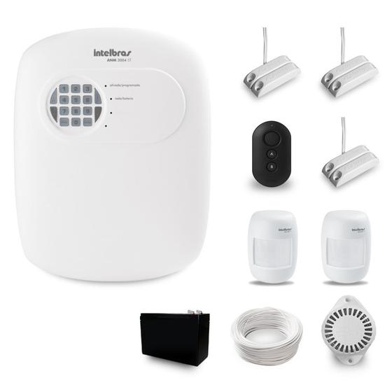 Kit Alarme Residencial Intelbras ANM 3004 ST Com 5 Sensores Com Fio Menor preço em Kit Alarme Residencial Intelbras ANM 3004 ST Com 5 Sensores Com Fio