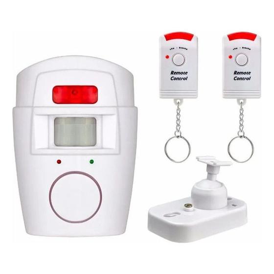 Imagem de Kit Alarme Sem Fio Com 2 Controles E Suporte