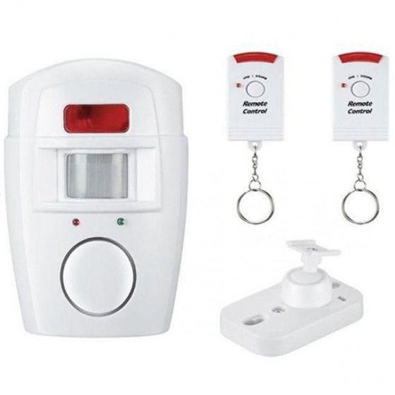 Imagem de Kit Alarme Sem Fio Com Sensor De Presença E Sirene