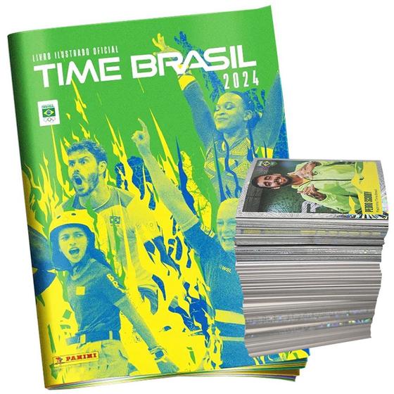 Imagem de Kit Album Completo Time Olímpiadas Paris 2024 Soltas Para Colar - Panini