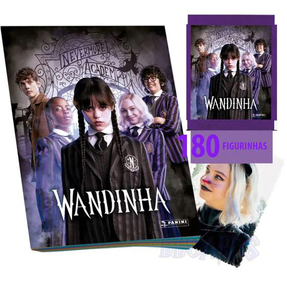 Imagem de Kit Album Wandinha Addams +180 Figurinhas Inspirado Na Série