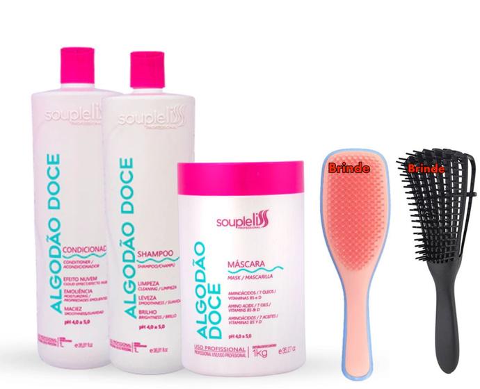 Imagem de kit Algodao Doce- Shampoo E Condicionador Máscara 1kg