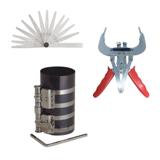 Imagem de Kit Alicate Extensor 80-120mm com Cinta Anel Pistão E Calibrador