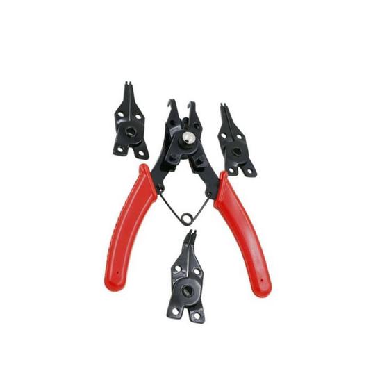 Imagem de Kit Alicate Para Aneis De Retenção 6" 4 Em 1 Com Mola - Idea