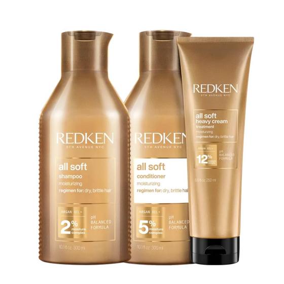 Imagem de Kit All Soft Shampoo, Condicionador e Máscara - Redken