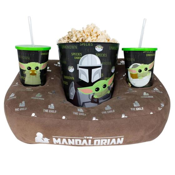 Imagem de Kit Almofada Balde de Pipoca Mandalorian Baby Yoda