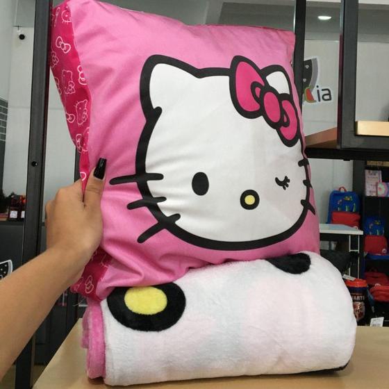 Imagem de Kit Almofada com Manta Hello Kitty - Zona Criativa