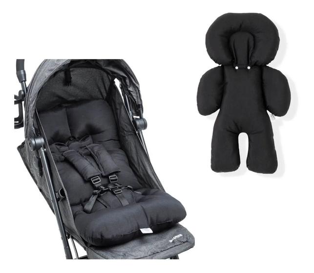 Imagem de Kit almofada para carrinho e bebê conforto - preto