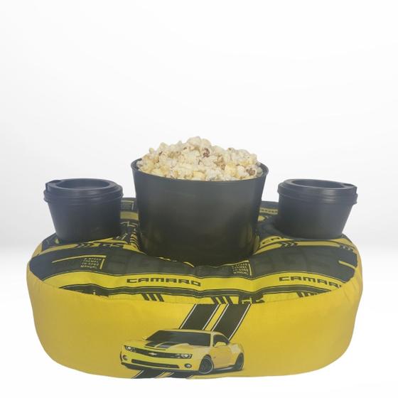 Imagem de Kit Almofada Porta Pipoca com Balde e Copo Camaro Kathavento