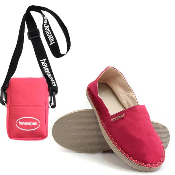 Imagem de Kit Alpargata Havaianas + Bag Masculino e Feminina  Envio Imediato