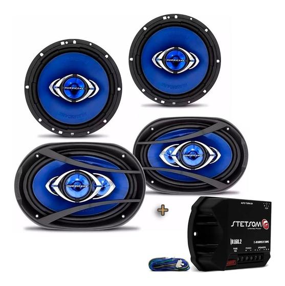 Imagem de Kit Alto Falante Hurricane 6 + 6x9 280w Rms + Modulo Stetsom