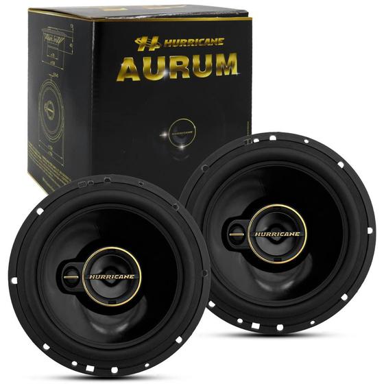 Imagem de Kit Alto Falante Hurricane Triaxial Aurum 120W RMS (par)