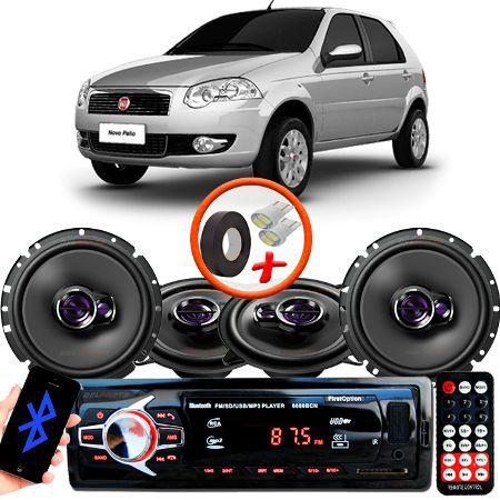 Kit Alto Falante Pioneer Fiat Palio Ts-1360br + TS-1760BR 5X6" 200W RMS 4 Ohms Triaxial Bobina Simples + Rádio Com Bluetooth First Menor preço em Kit Alto Falante Pioneer Fiat Palio Ts-1360br + TS-1760BR 5X6" 200W RMS 4 Ohms Triaxial Bobina Simples + Rádio Com Bluetooth First