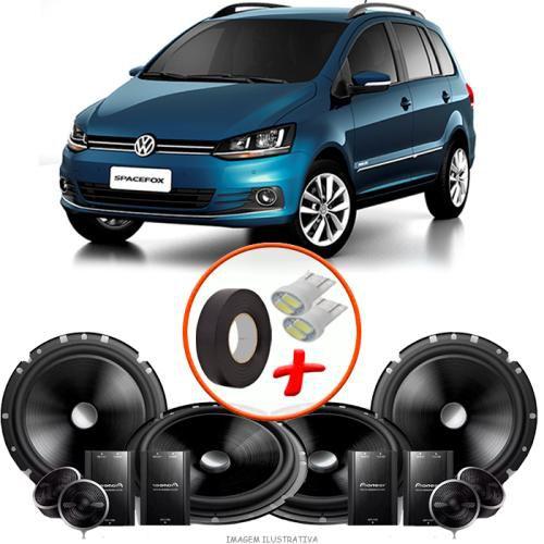 Kit Alto Falante Pioneer Vw Space Fox Vias Ts C Br X W Rms Tweeters Crossovers