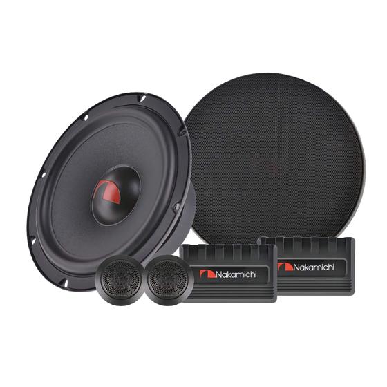 Imagem de Kit Alto Falantes 2 Vias 6,5" Pol 140W RMS 4 Ohms 38HZ a 19.5KHZ Nakamichi - NSA-CS1721