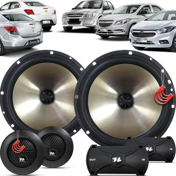 Kit Alto Falantes Dianteiros Chevrolet Prisma 2007 até 2019 - Hurricane Platino Duas Vias 320w Menor preço em Kit Alto Falantes Dianteiros Chevrolet Prisma 2007 até 2019 - Hurricane Platino Duas Vias 320w