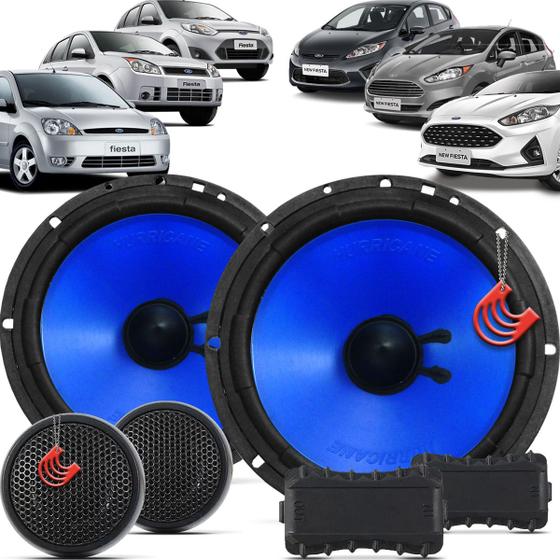 Kit Alto Falantes Dianteiros Ford Fiesta 2003 até 2019 - Hurricane Class Duas Vias 260w Menor preço em Kit Alto Falantes Dianteiros Ford Fiesta 2003 até 2019 - Hurricane Class Duas Vias 260w