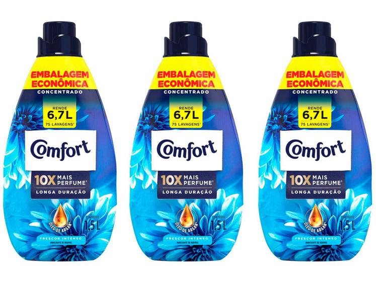 Kit Amaciante Comfort Intense Concentrado 1,5L Menor preço em Kit Amaciante Comfort Intense Concentrado 1,5L