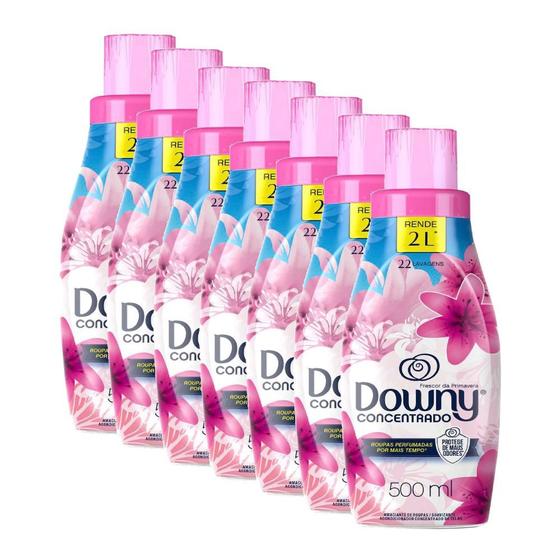 Imagem de Kit Amaciantes Concentrados Downy Frescor de Primavera 500ml 7 unidades