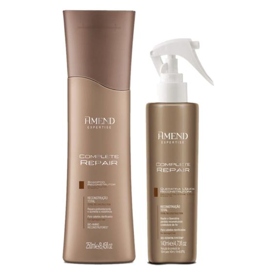 Imagem de Kit Amend Complete Repair Shampoo 250ml + Queratina 140ml