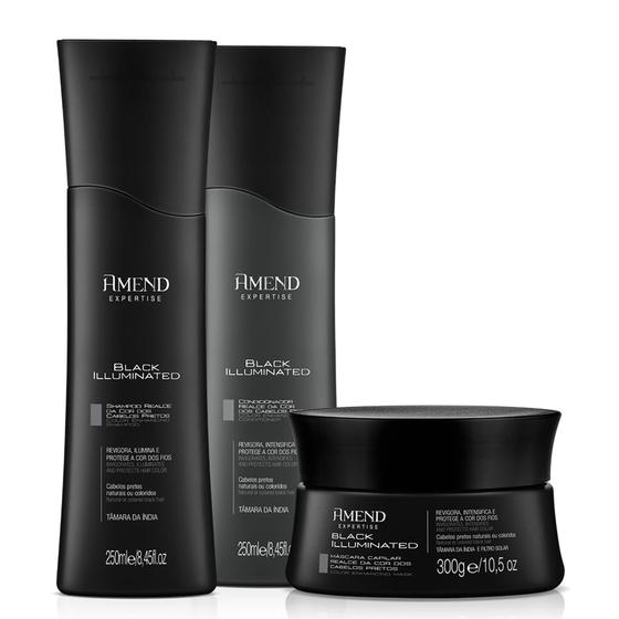 Imagem de Kit Amend Expertise Black Illuminated  3 Produtos