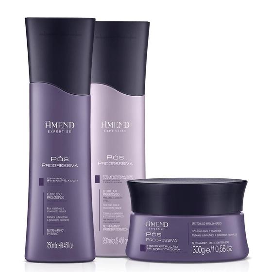 Imagem de Kit amend expertise pós progressiva sh, cond 250ml e masc 300g