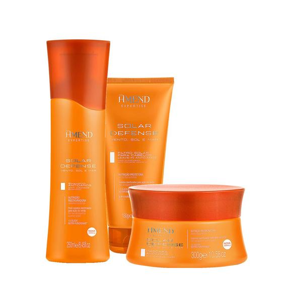 Kit Amend Expertise Solar Defense Trio Mask (3 produtos) Menor preço em Kit Amend Expertise Solar Defense Trio Mask (3 produtos)