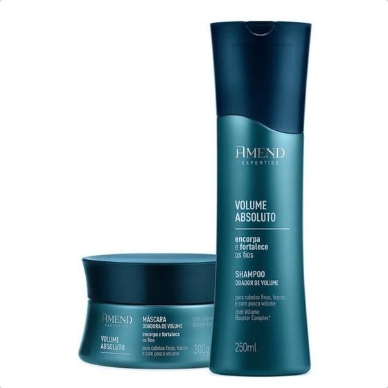 Imagem de Kit Amend Expertise Volume Absoluto Cabelos Encorpados Shampoo + Máscara 