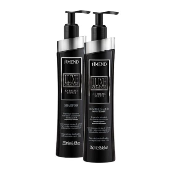 Imagem de Kit Amend Luxe Creation extreme repair Shampoo e Condicionador 250ml