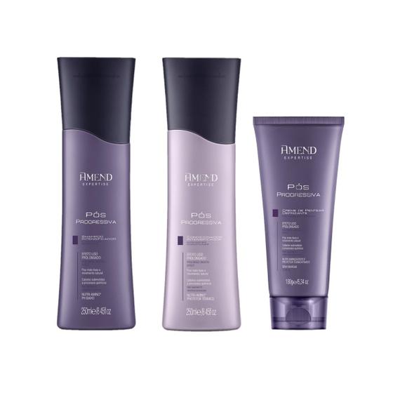 Imagem de Kit Amend Pós Progressiva SH 250ml + Cond 250ml + Creme 180g