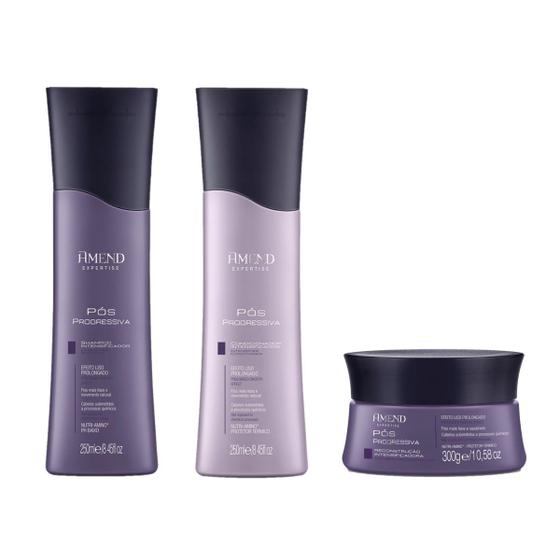 Imagem de Kit Amend Pós Progressiva SH 250ml + Cond. 250ml + Mask 300g