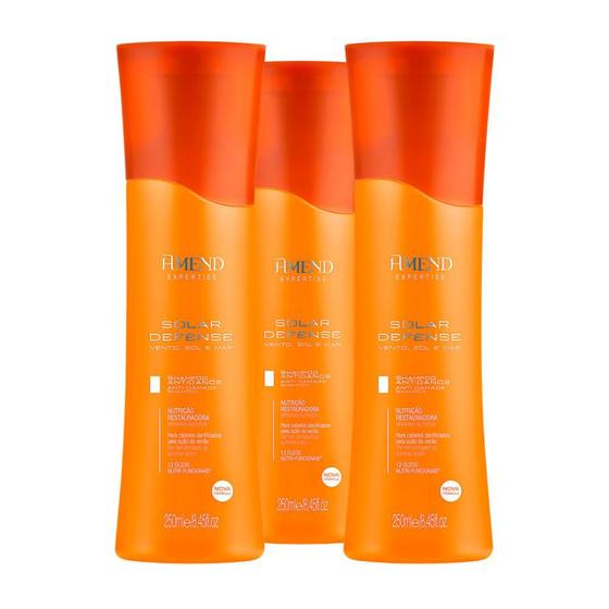 Imagem de Kit Amend Solar Defense Shampoo 250ml, Condicionador 250ml (3 Produtos)