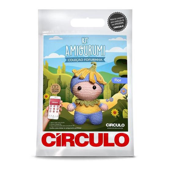 Imagem de Kit Amigurumi Fofurinha Flor Circulo