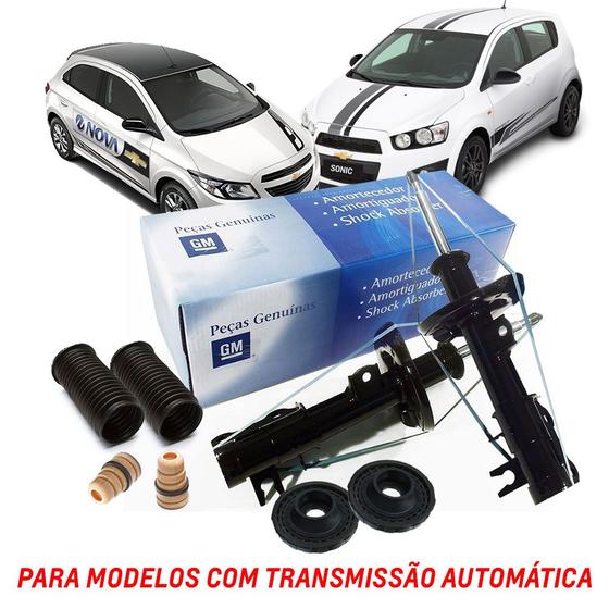 Imagem de Kit Amortecedor Batentes Dianteiros Cambio Automatico Pecas Genuinas Gm Onix prisma sonic Kit152