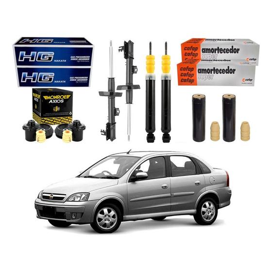 Imagem de Kit Amortecedor Completo Corsa Novo Sedan 1.8 2003 A 2009