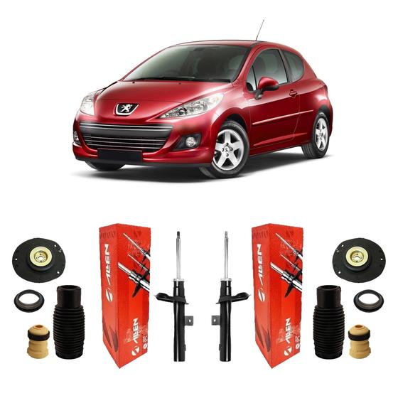 Imagem de Kit Amortecedor + Coxim Dianteiro Peugeot 207 2013 2014 15