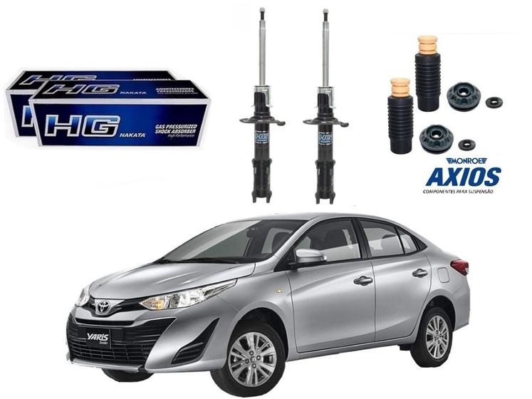 Kit amortecedor dianteiro axios toyota yaris sedan 1.5 automatico 2019 a 2022 Menor preço em Kit amortecedor dianteiro axios toyota yaris sedan 1.5 automatico 2019 a 2022