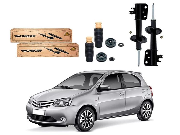 Kit amortecedor dianteiro monroe original toyota etios 1.3 1.5 2012 a 2016 Menor preço em Kit amortecedor dianteiro monroe original toyota etios 1.3 1.5 2012 a 2016