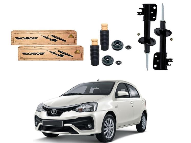 Kit amortecedor dianteiro monroe original toyota etios 1.3 1.5 2017 a 2019 Menor preço em Kit amortecedor dianteiro monroe original toyota etios 1.3 1.5 2017 a 2019