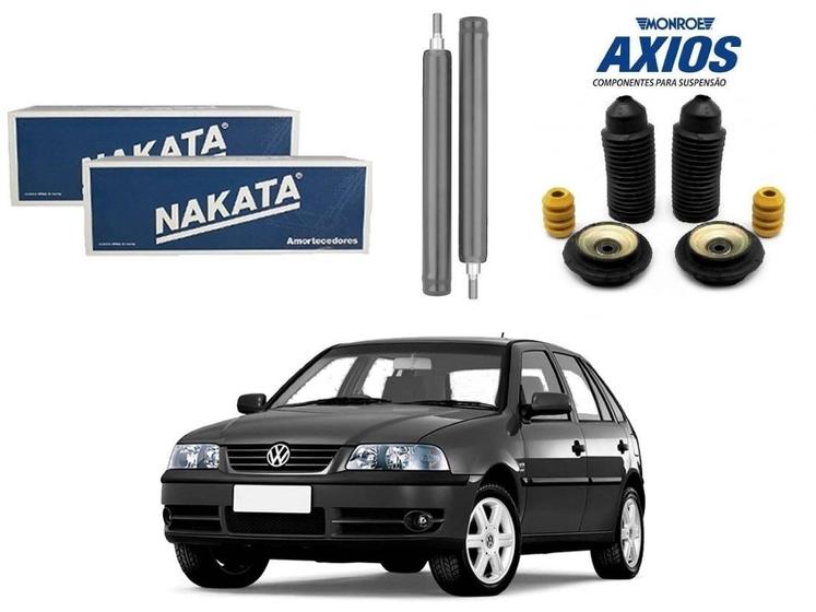 Imagem de Kit amortecedor dianteiro nakata axios original volkswagen gol g3 1.0 1.6 1.8 2.0 2000 a 2005