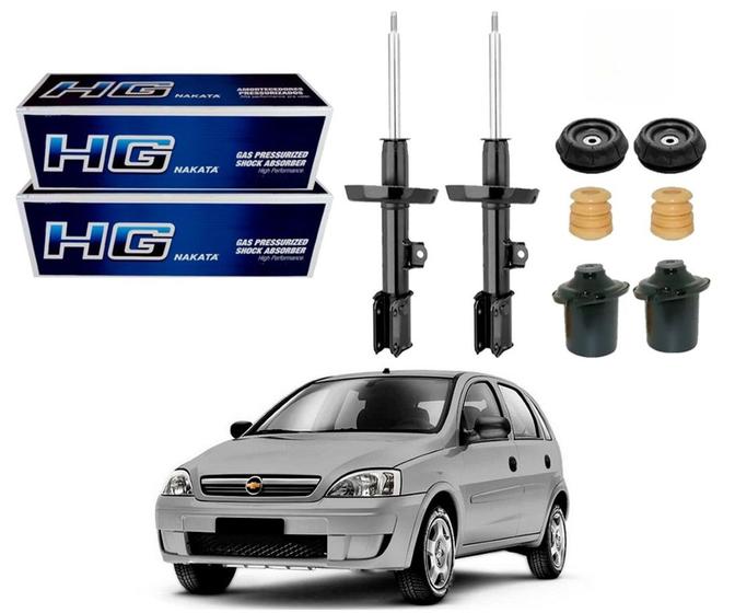 Imagem de Kit amortecedor dianteiro nakata chevrolet corsa novo 1.4 2007 a 2012