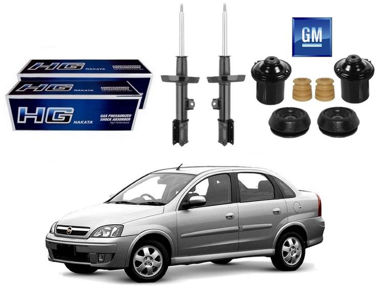 Imagem de Kit amortecedor dianteiro nakata original chevrolet corsa novo sedan 1.0 2002 a 2012