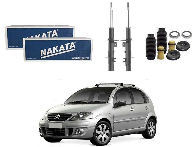 Kit amortecedor dianteiro nakata original citroën c3 1.4 1.6 2003 a 2012 Menor preço em Kit amortecedor dianteiro nakata original citroën c3 1.4 1.6 2003 a 2012