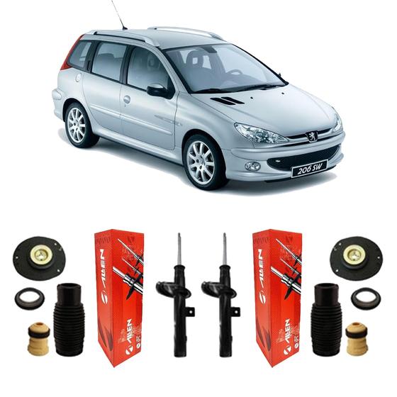 Imagem de Kit Amortecedor Dianteiro Peugeot 206 1.0 Sw 2007 2008 09 10