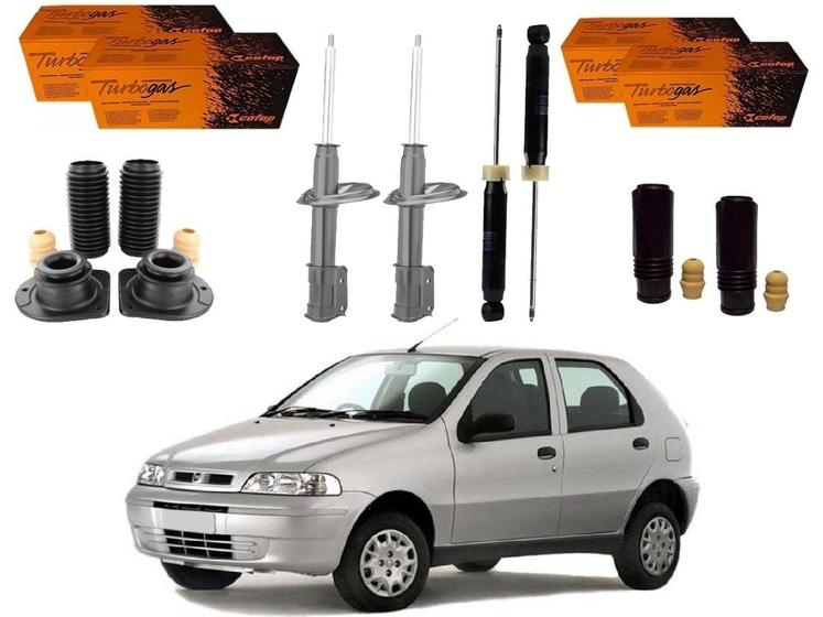 Imagem de Kit amortecedor dianteiro traseiro cofap fiat palio 1.0 1.3 2001 a 2003