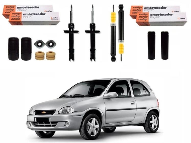 Imagem de Kit amortecedor dianteiro traseiro cofap original chevrolet corsa 1.0 1.4 1.6 1994 a 2002